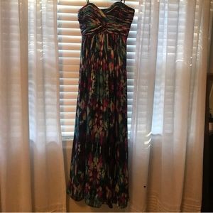 Laundry multicolored dress with cutout in back